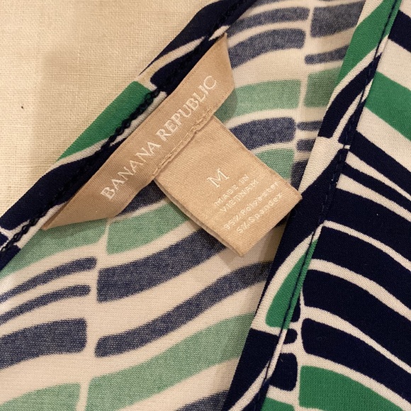 Blue Green Banana Republic Tank Top Medium - Picture 2 of 4